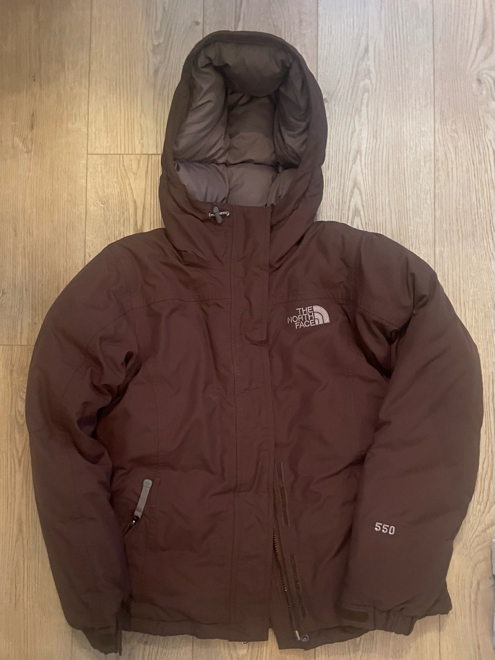 The North Face Women’s Insulated Hooded Jacket — Brown Size Small